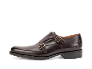 John Fluevog 205 Pine Street - Burgundy/Brown | Classic Double Monk Straps  John Fluevog 205 Pine Street - Burgundy/Brown | Classic Double Monk Straps