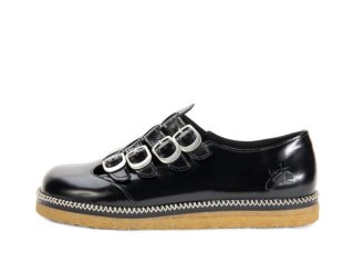 John Fluevog Hula Hoop - Black | Multi-Strap Crepe Sole Shoes  John Fluevog Hula Hoop - Black | Multi-Strap Crepe Sole Shoes