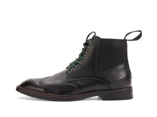 John Fluevog Sorter - Black | Lace-Up Chelsea Boots  John Fluevog Sorter - Black | Lace-Up Chelsea Boots